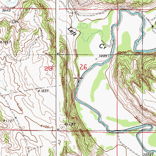 Topographic Map of Campstool Nine Mine, WY