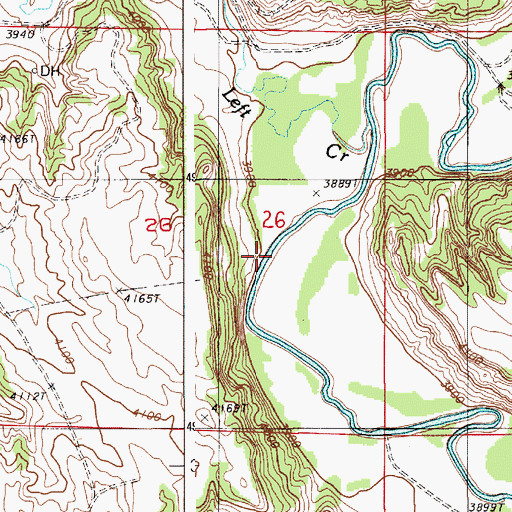 Topographic Map of Campstool Eleven Mine, WY