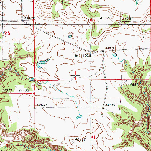 Topographic Map of Holmes Lease Mine, WY