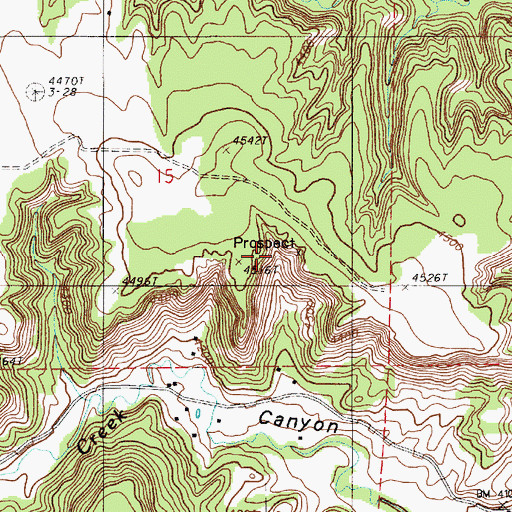 Topographic Map of Jubilee Mine, WY