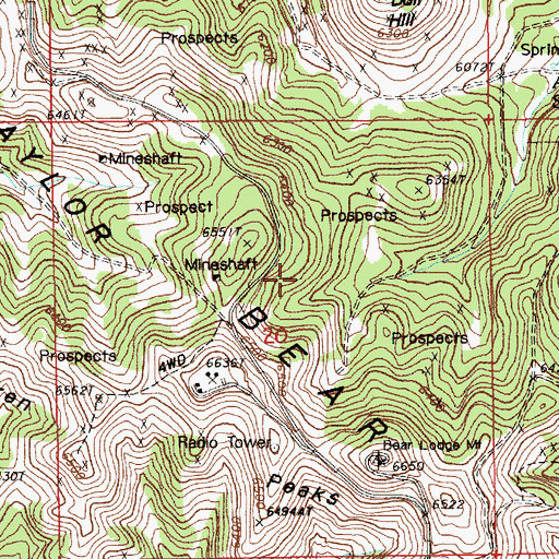 Topographic Map of Lytle Three Claim, WY