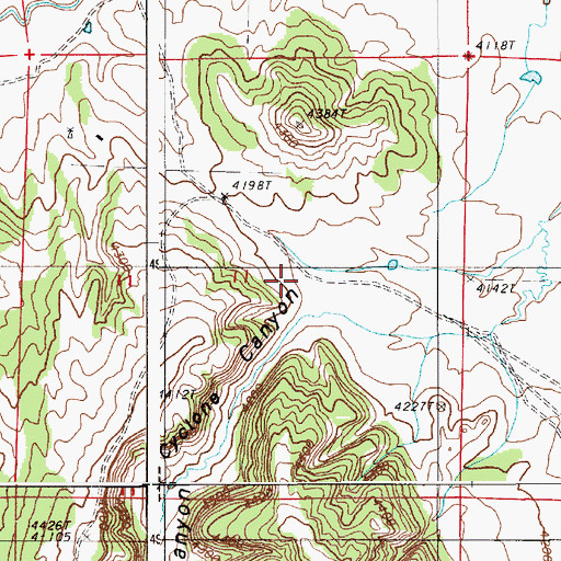 Topographic Map of Sand Lode Four, WY