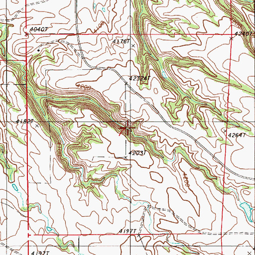 Topographic Map of A A Johnson Property Mine, WY