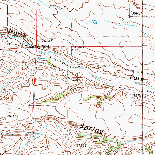 Topographic Map of Homestake Property Mine, WY