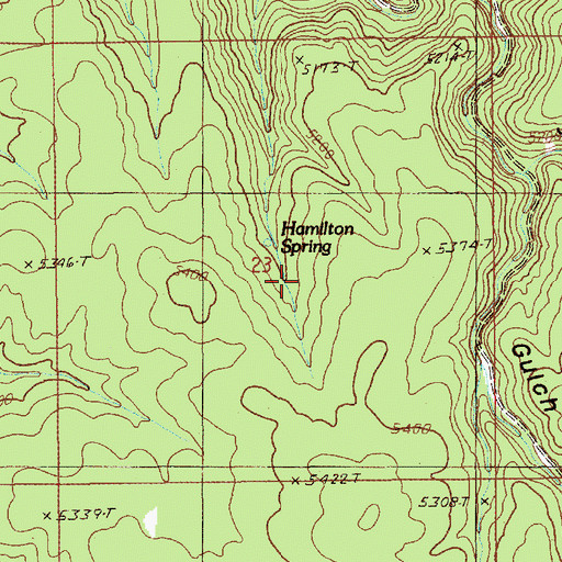 Topographic Map of Jones, Bury, and Murdock Property Number One Mine, WY