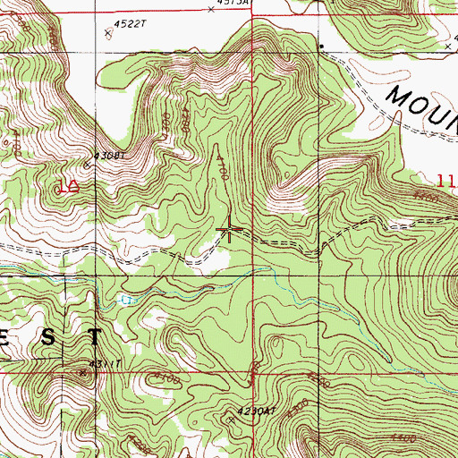 Topographic Map of Viergutz Two Mine, WY