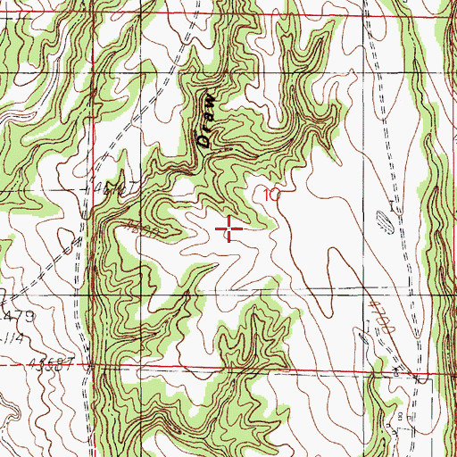Topographic Map of Farley Number Two Mine, WY