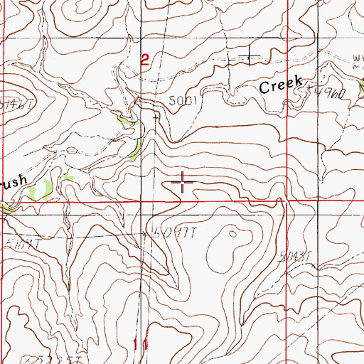 Topographic Map of Tisket Group Mine, WY