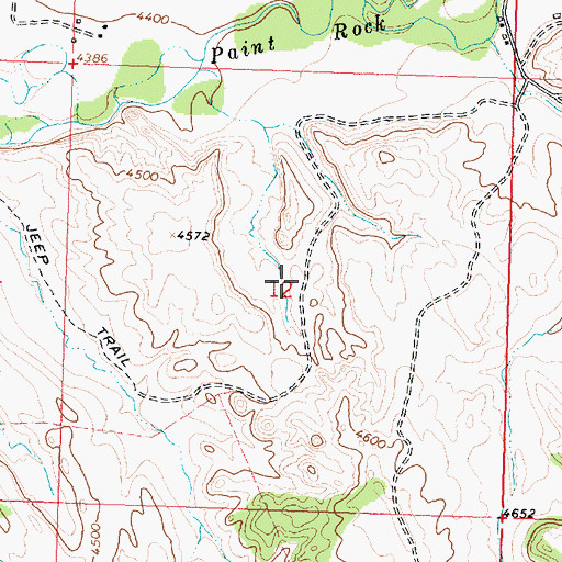 Topographic Map of Burgess Claim, WY