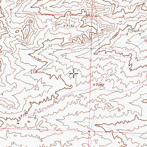 Topographic Map of Sheep Mountain Operations Mine, WY