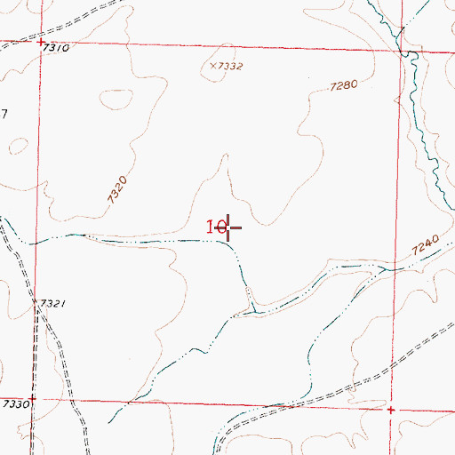 Topographic Map of Siwash Claims, WY