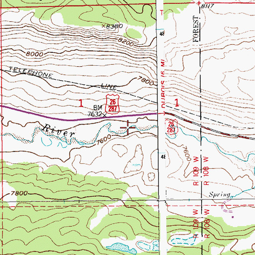 Topographic Map of Triangle C Pit, WY