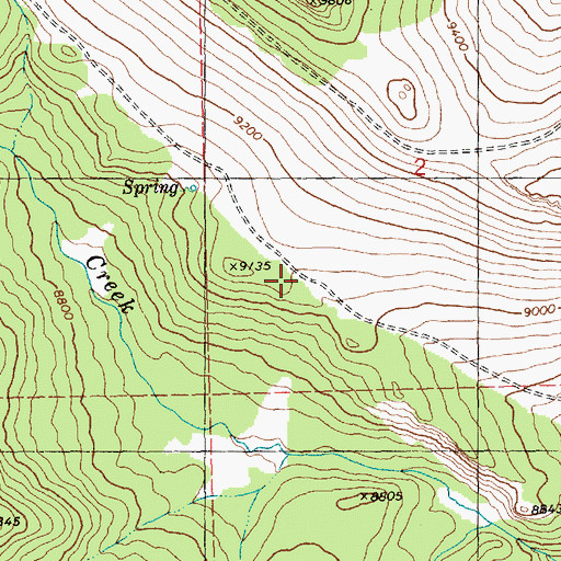 Topographic Map of Bald Mountain Area Mine, WY