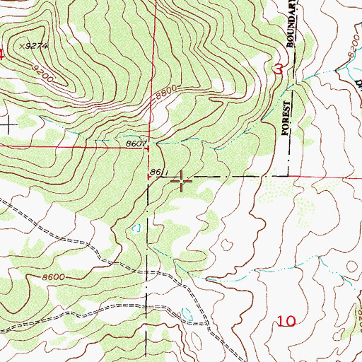 Topographic Map of Lateral B, CO