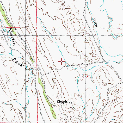 Topographic Map of Slate Ridge Numbers One-eleven Mines, WY