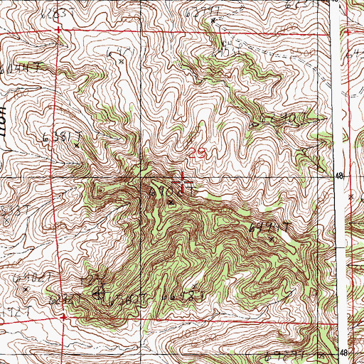 Topographic Map of Christipherson Mine, WY