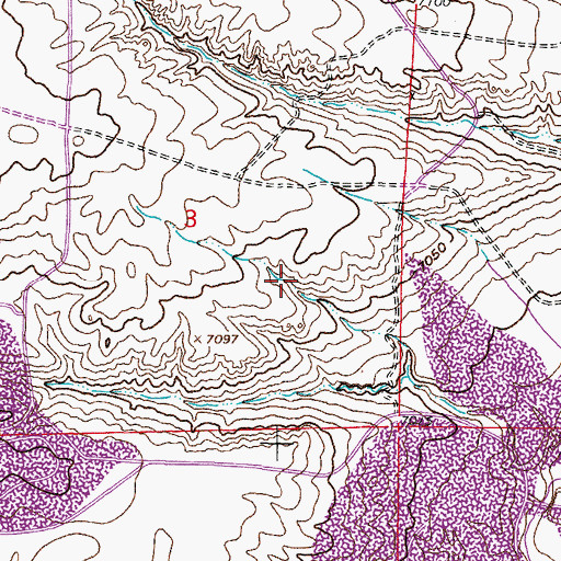Topographic Map of Arbor Number Five Claim, WY