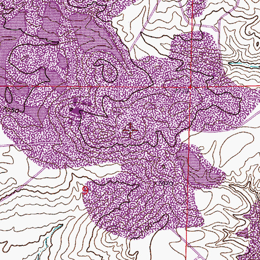 Topographic Map of Petrotomics Mine, WY