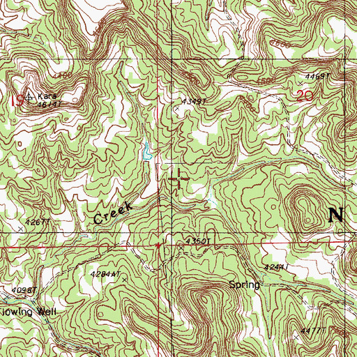 Topographic Map of Tony One Mine, WY