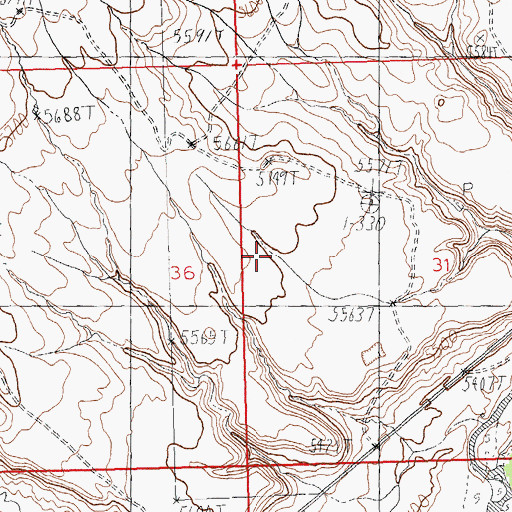 Topographic Map of Sleeper Pit, WY