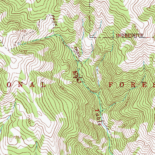Topographic Map of Pine Bar Diggings, WY