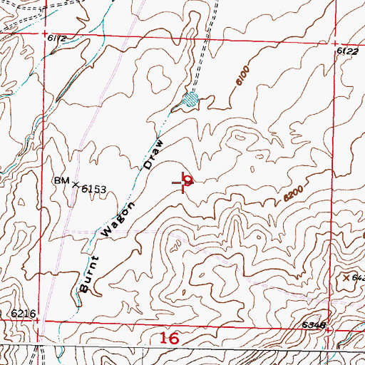 Topographic Map of Verna Bell Claim, WY
