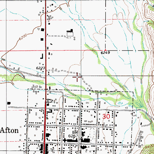 Topographic Map of Swift Creek Area Mine, WY