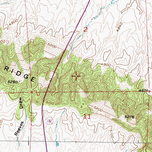 Topographic Map of Missy Number One Mine, WY