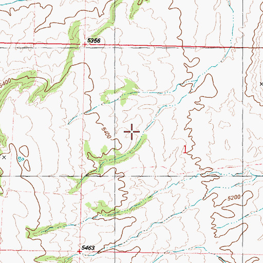 Topographic Map of Murphy Creek Area Mine, WY