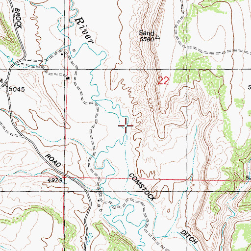 Topographic Map of Red Fork Number One Mine, WY