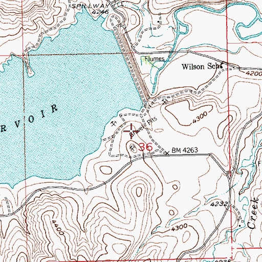 Topographic Map of Cooney Campground, MT