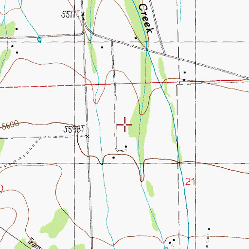 Topographic Map of Red Lodge Mountain Golf Course, MT