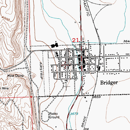 Topographic Map of Church of the Good Shepherd, MT