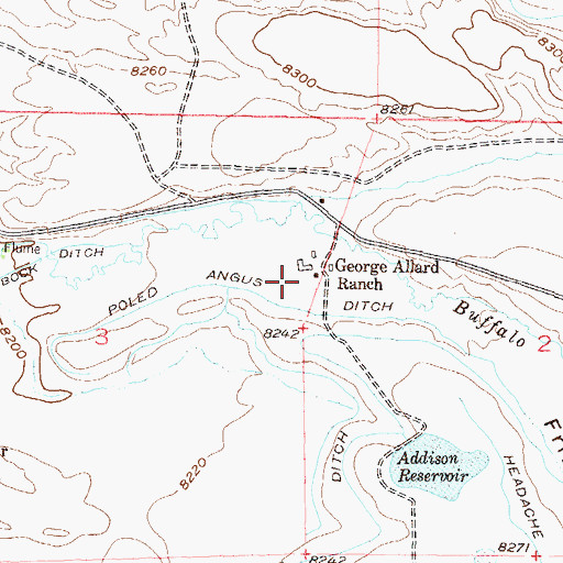 Topographic Map of Friend Draw, CO