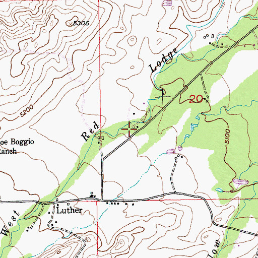 Topographic Map of Elessens Ranch Grave, MT
