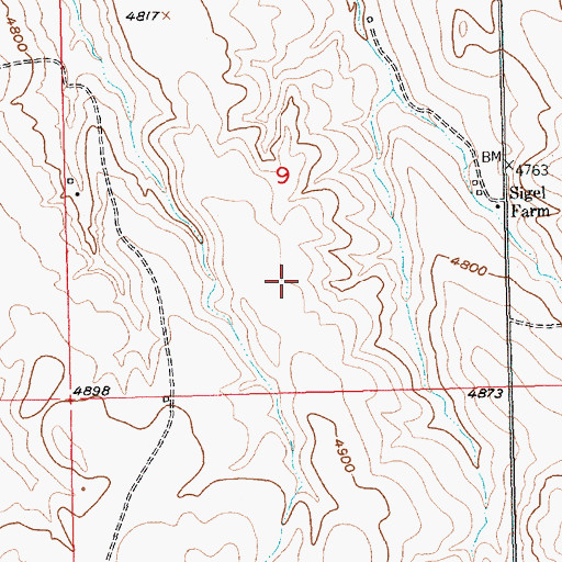 Topographic Map of Bodair Grave, MT