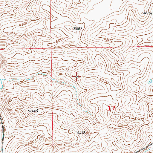 Topographic Map of Sunrise Cemetery, MT