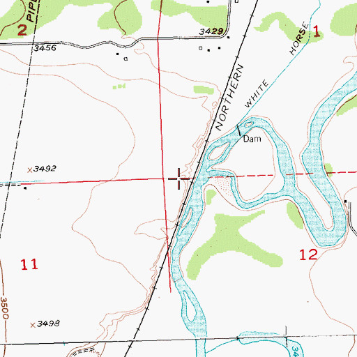 Topographic Map of Blum (historical), MT