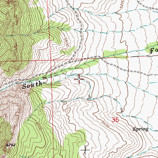 Topographic Map of Berwind (historical), MT