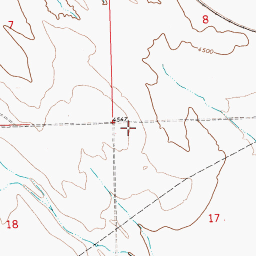 Topographic Map of Bean Post Office (historical), MT