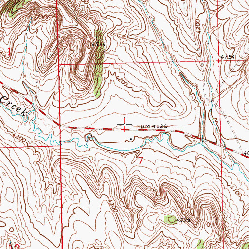 Topographic Map of Olivers (historical), MT