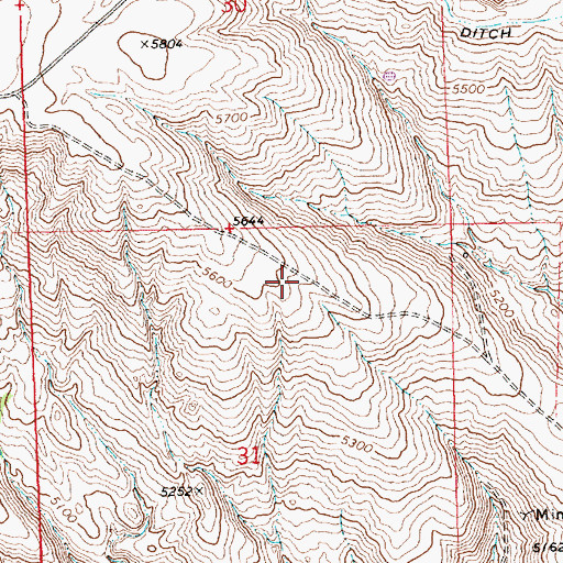 Topographic Map of International (historical), MT