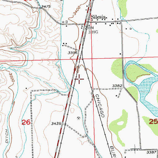 Topographic Map of Hendey (historical), MT