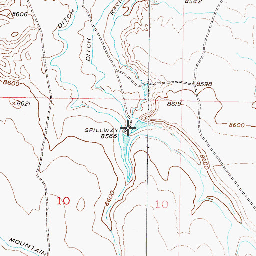 Topographic Map of Alderdice Draw, CO