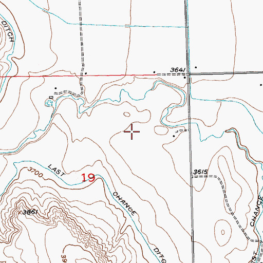 Topographic Map of Elbow School (historical), MT