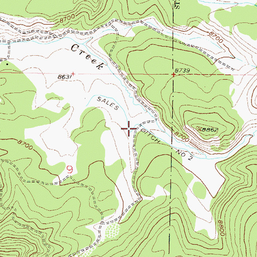 Topographic Map of Sales Ditch Number 2, CO