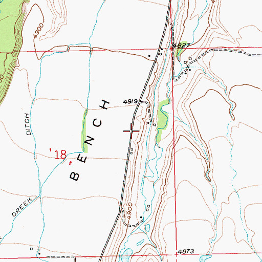 Topographic Map of Plainview School (historical), MT