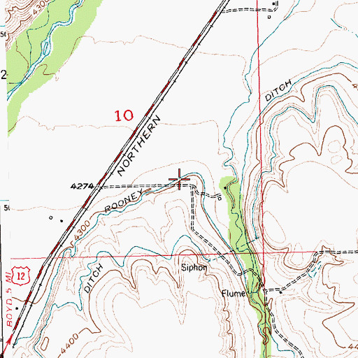 Topographic Map of Selmes School (historical), MT