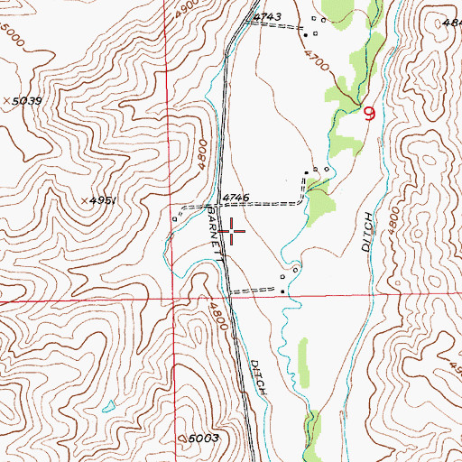Topographic Map of South Willow Creek (historical), MT