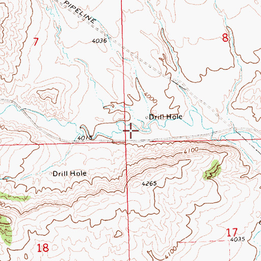 Topographic Map of Sunnyside School (historical), MT